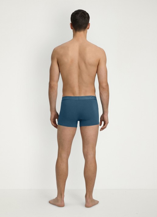 Calvin Klein Boxershorts met logoband in 3-pack - achterkant 4 donkerblauw