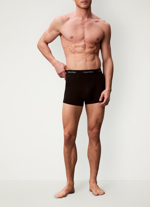 Calvin Klein Boxershorts met logoband in 3-pack - voorkant 5 groen