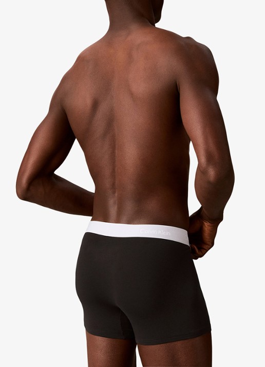 Calvin Klein Boxershorts met logoband in 3-pack - achterkant 6 blauw