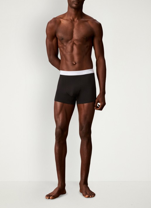 Calvin Klein Boxershorts met logoband in 3-pack - voorkant 2 blauw
