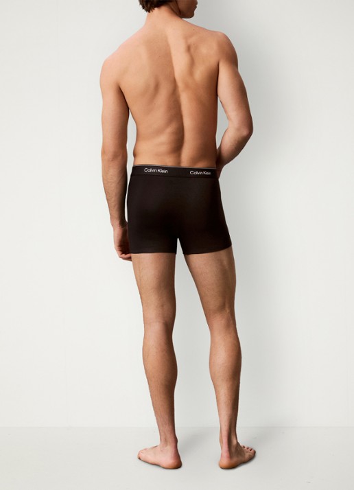 Calvin Klein Boxershorts met logoband in 3-pack - achterkant 6 paars