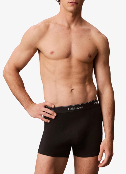 Calvin Klein Boxershorts met logoband in 3-pack - detail 3 paars