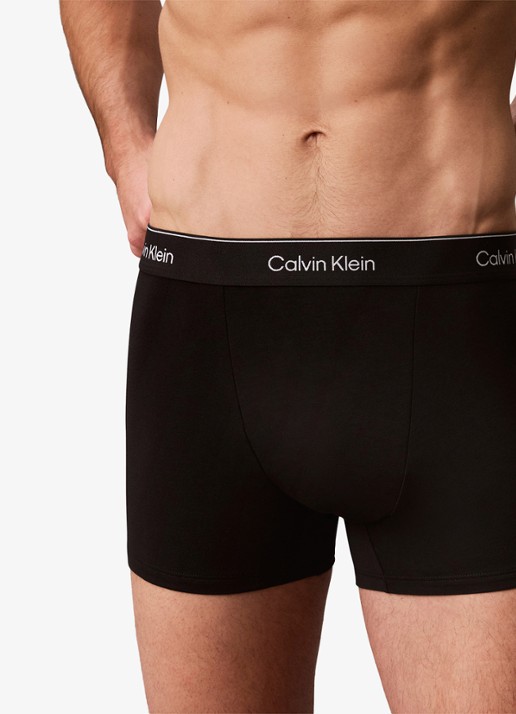 Calvin Klein Boxershorts met logoband in 3-pack - detail 4 paars