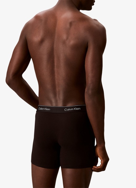 Calvin Klein Boxershorts met logoband in 3-pack - achterkant 5 zwart