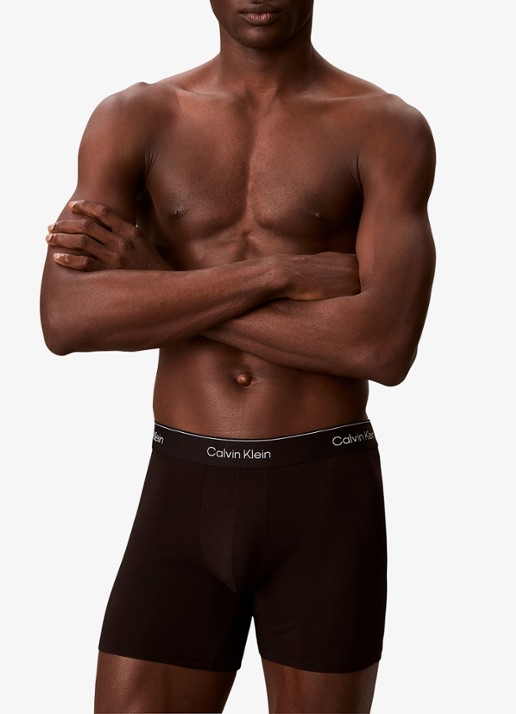 Calvin Klein Boxershorts met logoband in 3-pack - detail 4 zwart