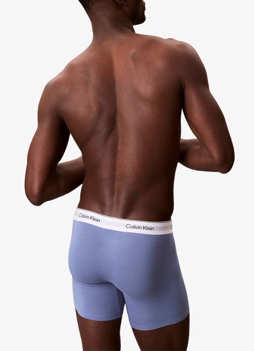 Calvin Klein Boxershorts met logoband in 3-pack - achterkant 3 wit