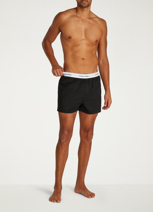 Calvin Klein Boxershorts met logoband in 3-pack - voorkant 5 zwart