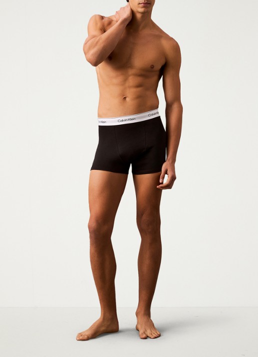 Calvin Klein Boxershorts met logoband in 3-pack - detail 5 zwart