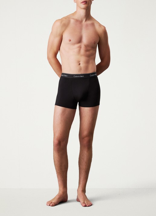 Calvin Klein Boxershorts met logoband in 3-pack - detail 4 diepzwart