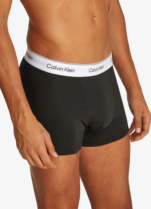 Calvin Klein Boxershorts met logoband in 3-pack - detail 5 blauw