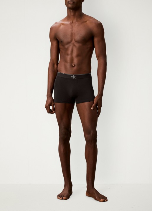 Calvin Klein Boxershorts met logoband in 3-pack - voorkant 2 grijs
