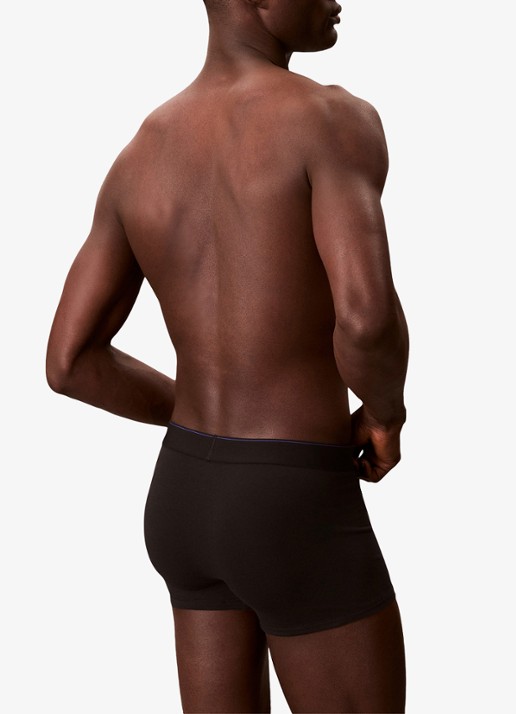 Calvin Klein Boxershorts met logoband in 3-pack - achterkant blauw