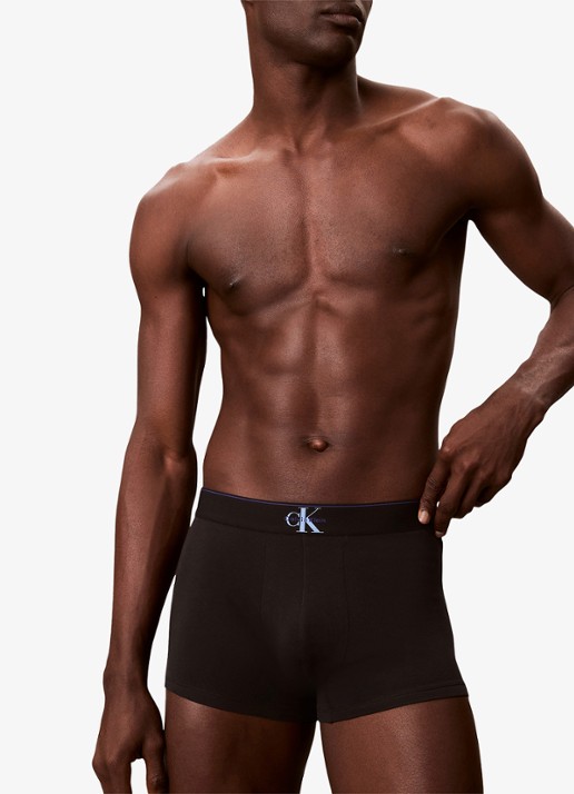 Calvin Klein Boxershorts met logoband in 3-pack - detail 5 blauw