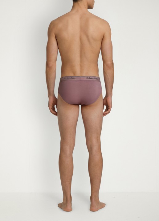 Calvin Klein Boxerslip met logoband in 3-pack - achterkant 4 blauw
