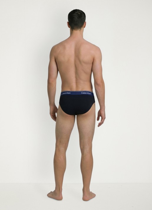 Calvin Klein Boxerslip met logoband in 5-pack - achterkant groen