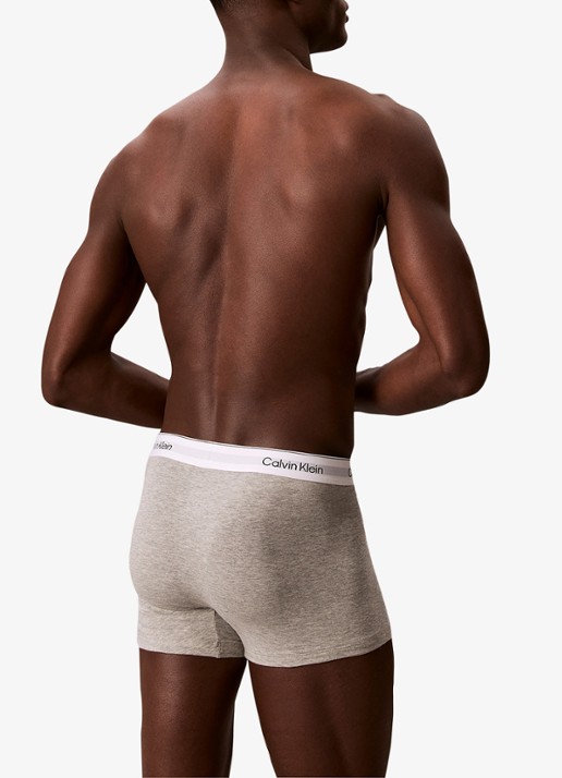 Calvin Klein Boxerslips met logoband in 3-pack - achterkant 5 paars