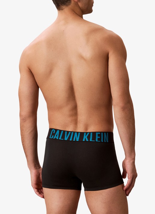 Calvin Klein Boxerslips met logoband in 3-pack - achterkant multicolor