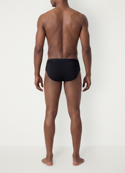 Calvin Klein Boxerslips met logoband in 3-pack - achterkant 4 zwart