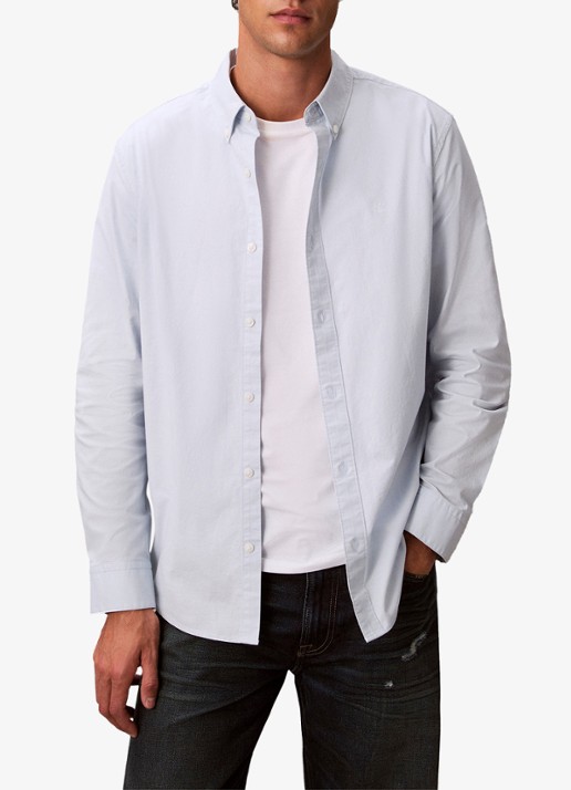 Calvin Klein Classix Oxford regular fit overhemd met logoborduring