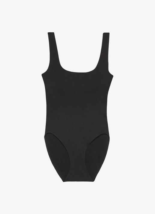 Calvin Klein Corrigerende body met rib structuur - detail 5 zwart