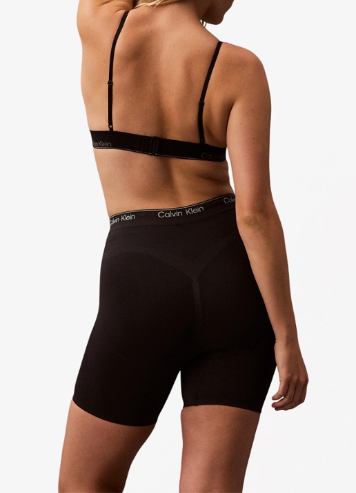 Calvin Klein Corrigerende short met logoband - achterkant 9 zwart