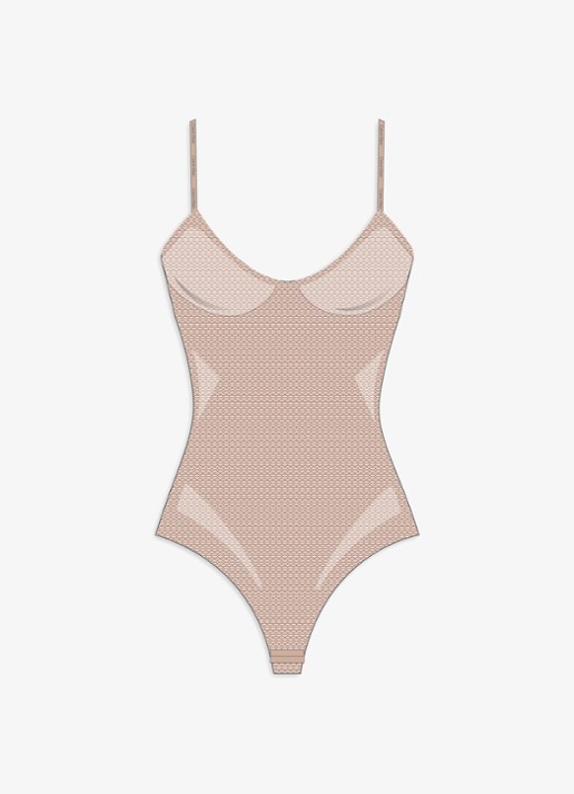 Calvin Klein Corrigerende string body - detail 4 beige