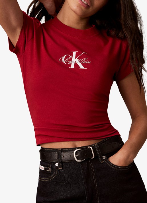 Calvin Klein Cropped T-shirt met logo