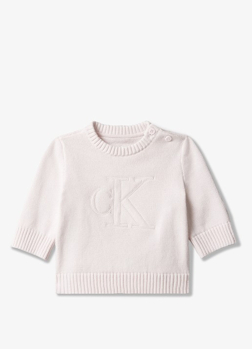 Calvin Klein Fijngebreide trui met logoborduring
