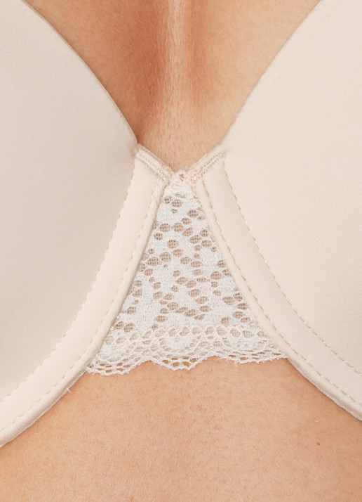 Calvin Klein Flirty voorgevormde balconette bh met kant - detail 2 wit