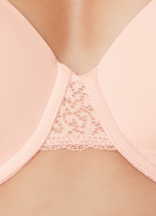 Calvin Klein Flirty voorgevormde balconette bh met kant - detail 3 lichtroze