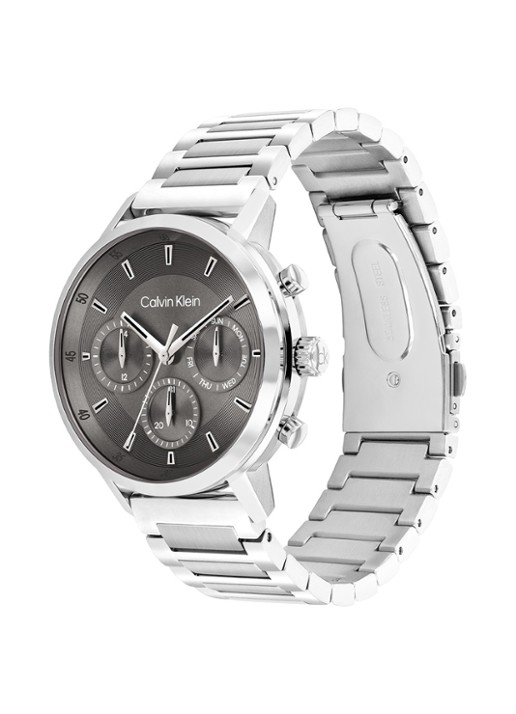 Calvin Klein Gauge horloge CK25200493  - detail zilver