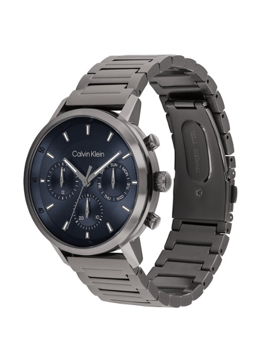 Calvin Klein Gauge horloge CK25200495 - detail antraciet
