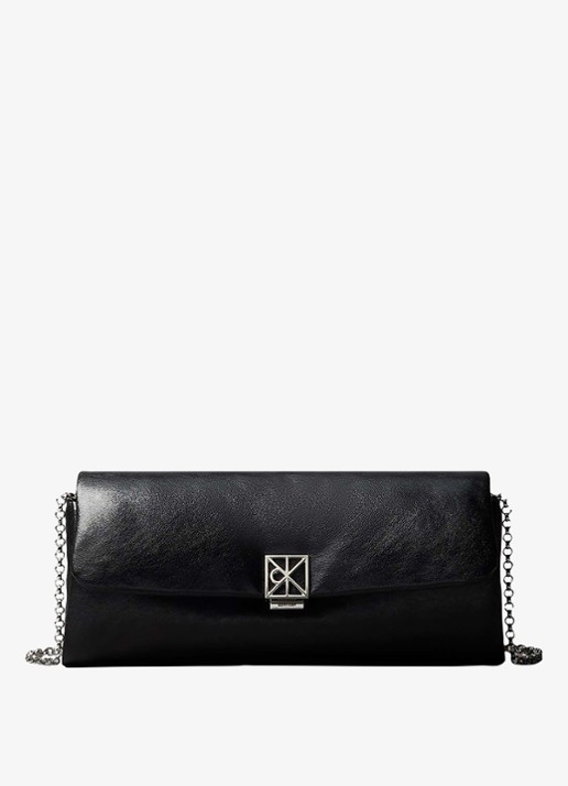 Calvin Klein Gewatteerde clutch met verstelbare schouderriem