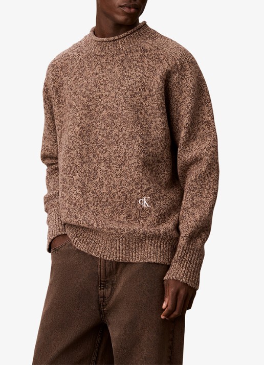 Calvin Klein Grofgebreide trui met logo