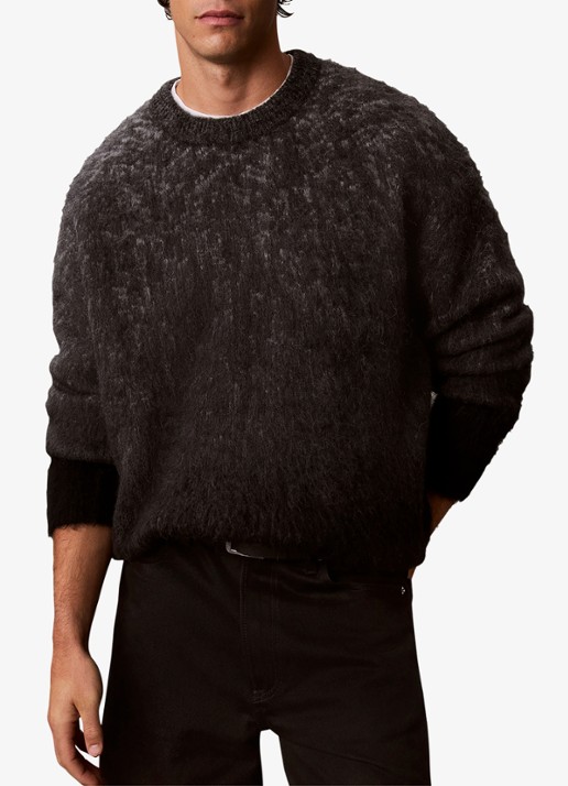 Calvin Klein Grofgebreide trui met ombré-effect