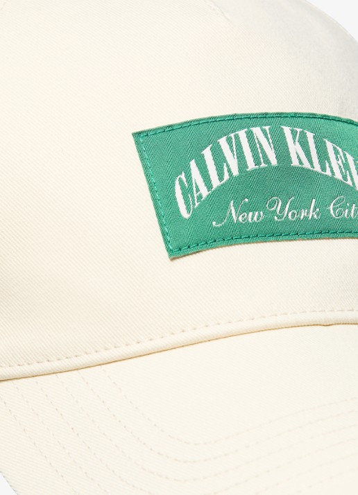 Calvin Klein Heritage pet met logo - detail 3 wit