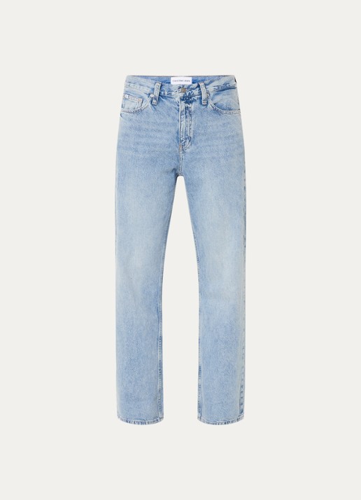 Calvin Klein High waist flared jeans met medium wassing - voorkant 2 indigo