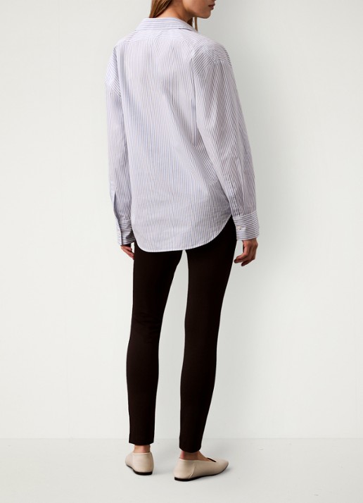 Calvin Klein High waist legging met paspelzak - achterkant 6 zwart