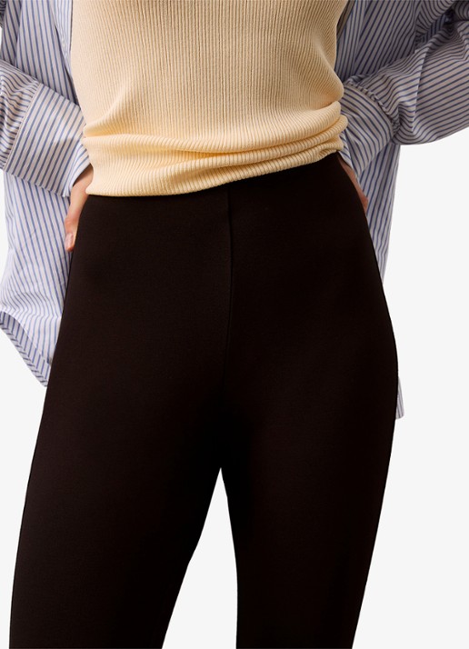 Calvin Klein High waist legging met paspelzak - detail 3 zwart
