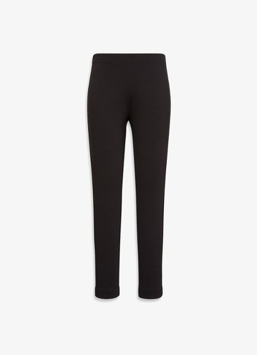 Calvin Klein High waist legging met paspelzak - voorkant 5 zwart