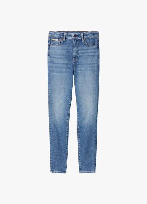 Calvin Klein High waist skinny jeans met steekzakken - voorkant 5 jeans