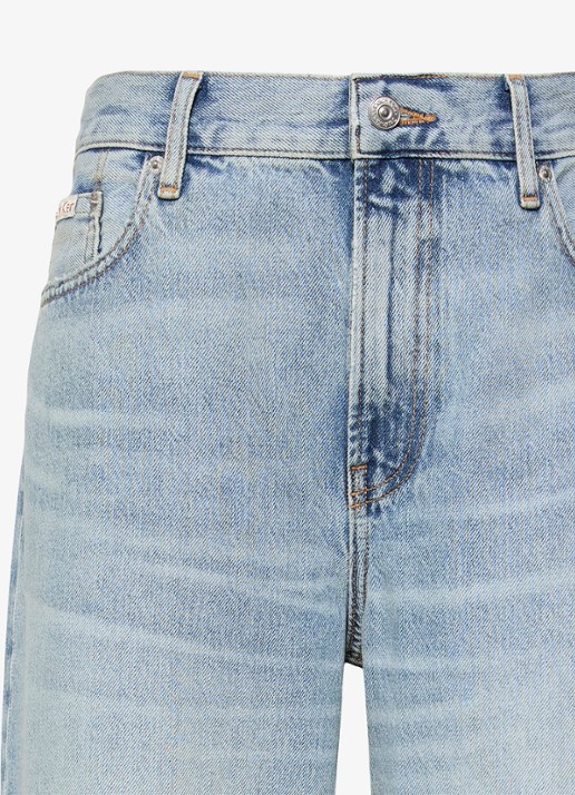 Calvin Klein High waist wide fit jeans met lichte wassing