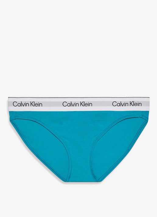 Calvin Klein Hipster met logoband - voorkant teal breeze-ytm