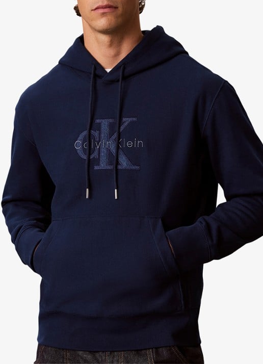Calvin Klein Hoodie met kangoeroezak en logoprint