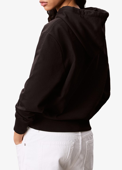 Calvin Klein Hoodie met logo - achterkant zwart
