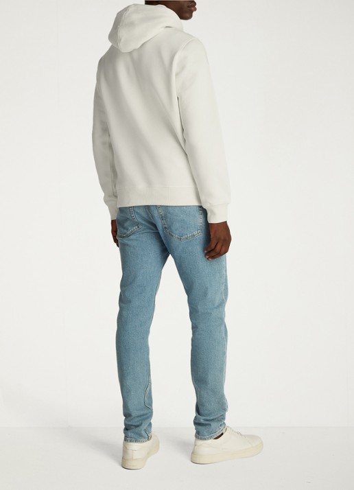 Calvin Klein Hoodie met logoborduring - achterkant 4 gebroken wit