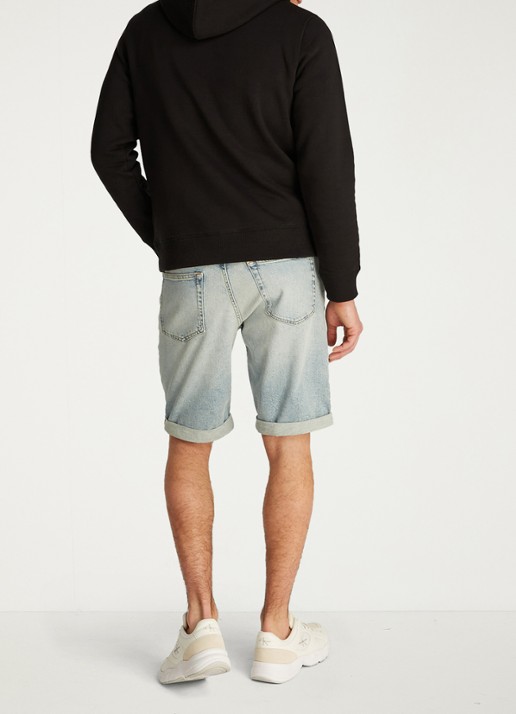 Calvin Klein Hoodie met logoborduring - achterkant zwart