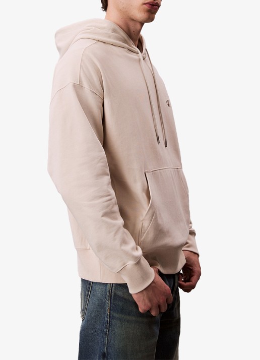Calvin Klein Hoodie met logoborduring - detail 7 chalk-67u