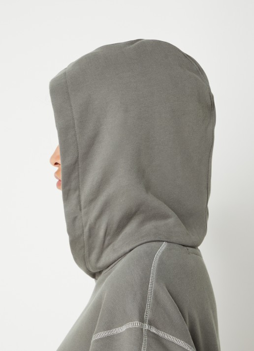 Calvin Klein Hoodie met logoborduring - detail 4 donkergrijs