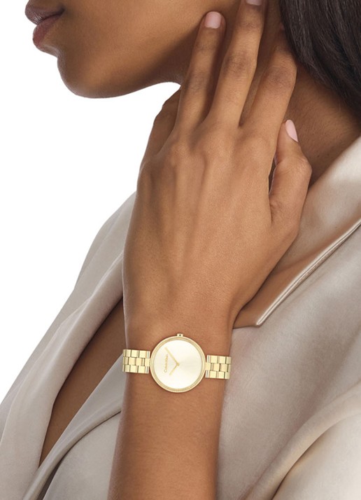 Calvin Klein Horloge CK25100014 - voorkant 4 goud